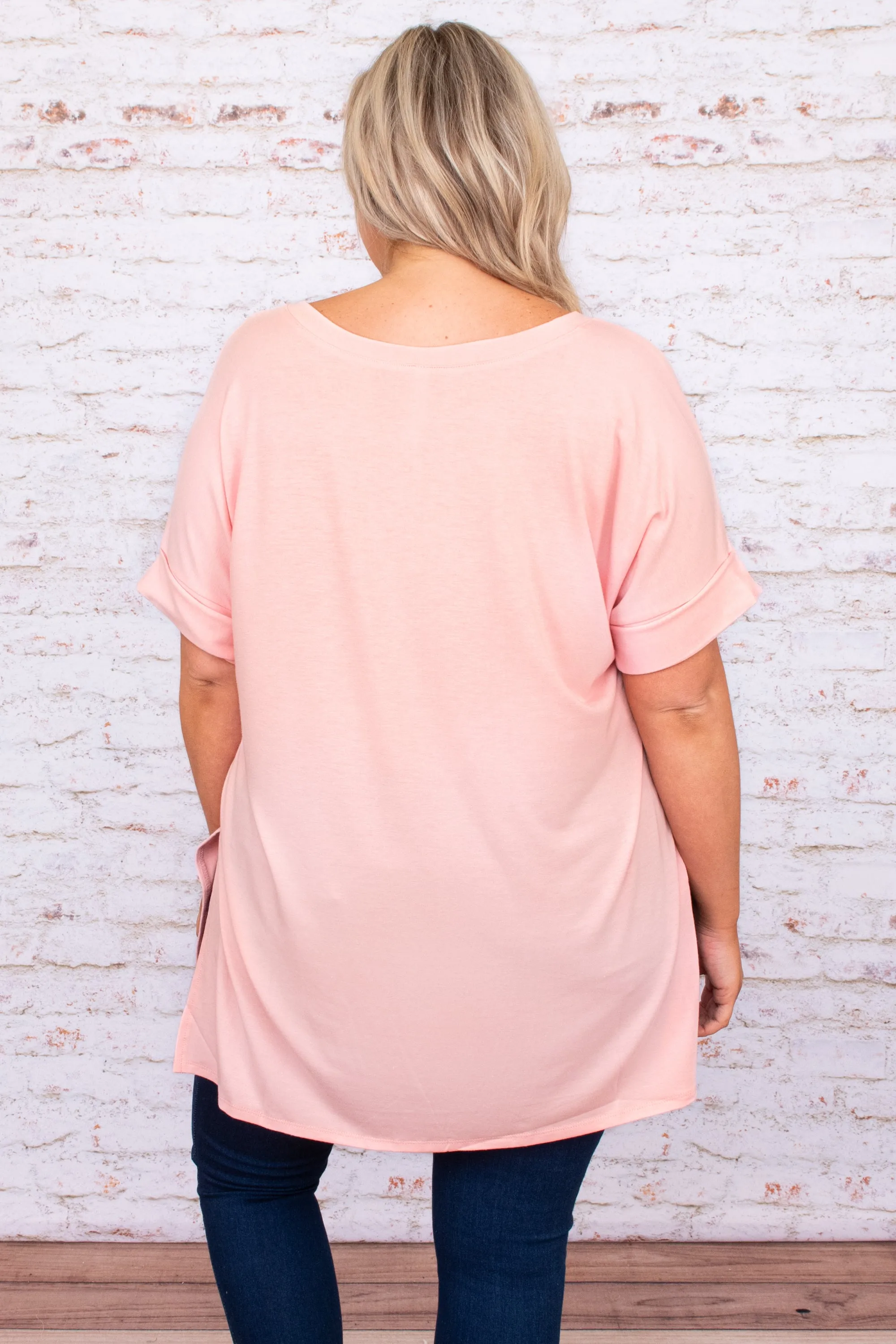 Comfortable Dusty Pink Travel Top