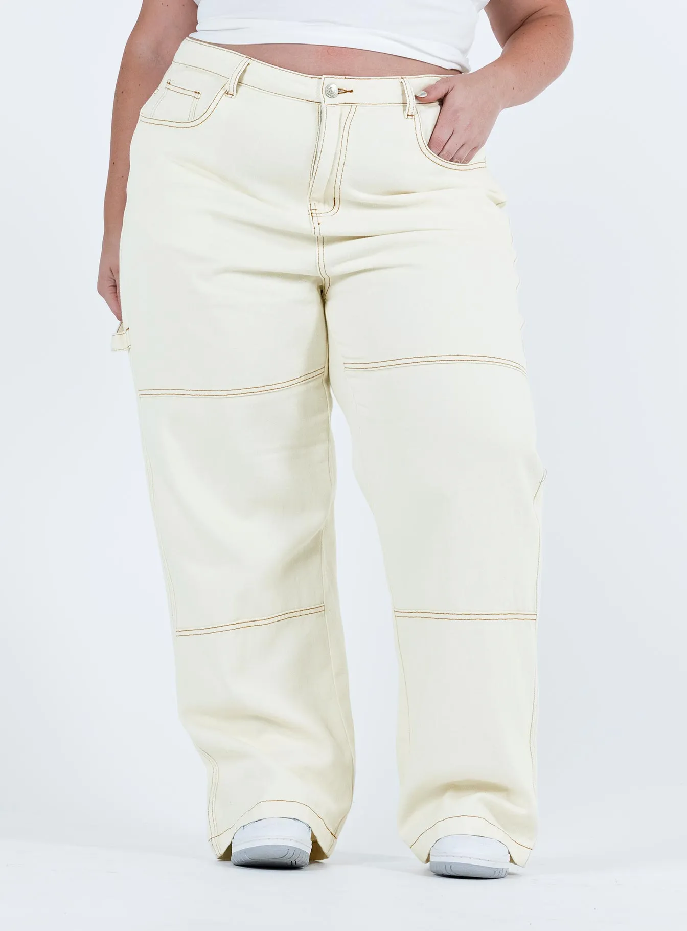 Copeland White Curve Jeans