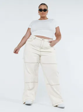 Copeland White Curve Jeans