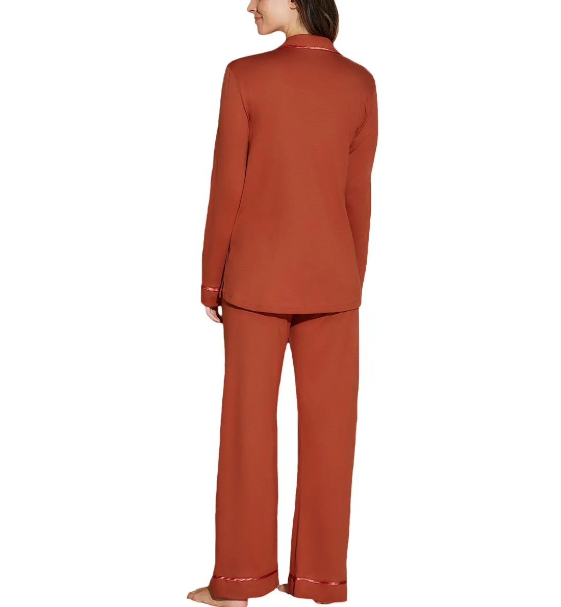 Cosabella Bella Relaxed Long Sleeve & Pant PJ Set Sahara