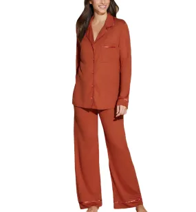 Cosabella Bella Relaxed Long Sleeve & Pant PJ Set Sahara