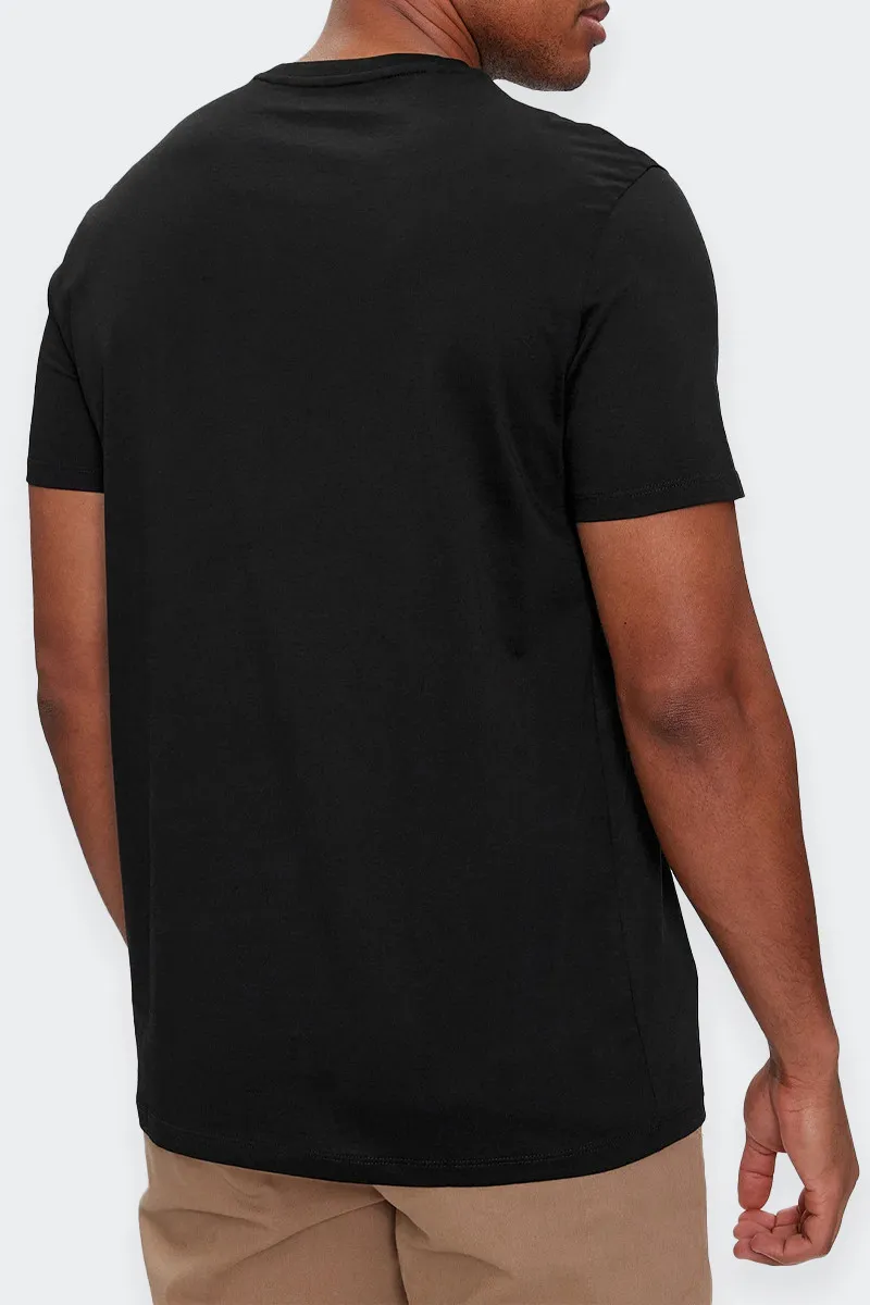 cotton t-shirt with black front logo