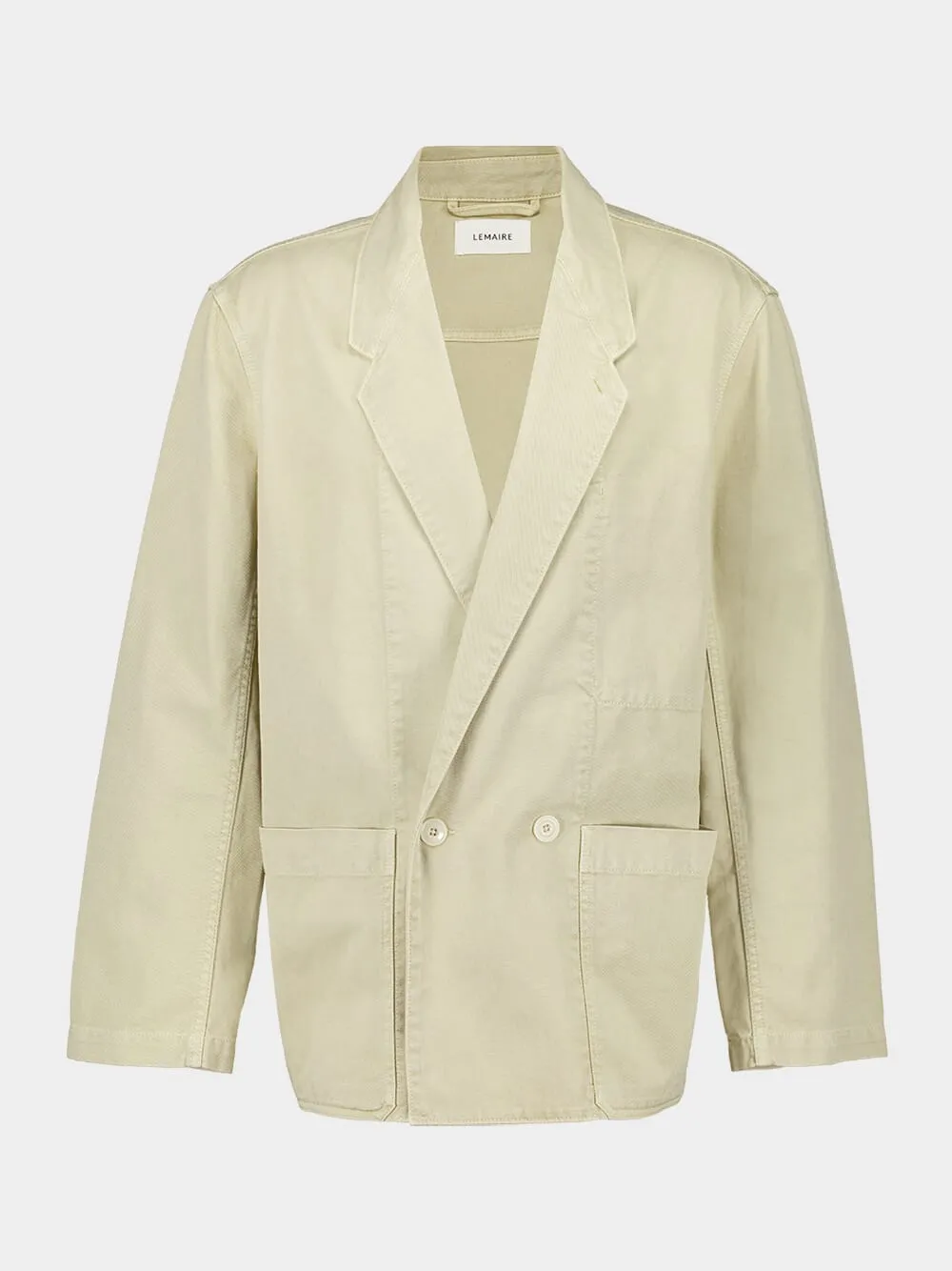 Cream Workwear Denim Blazer