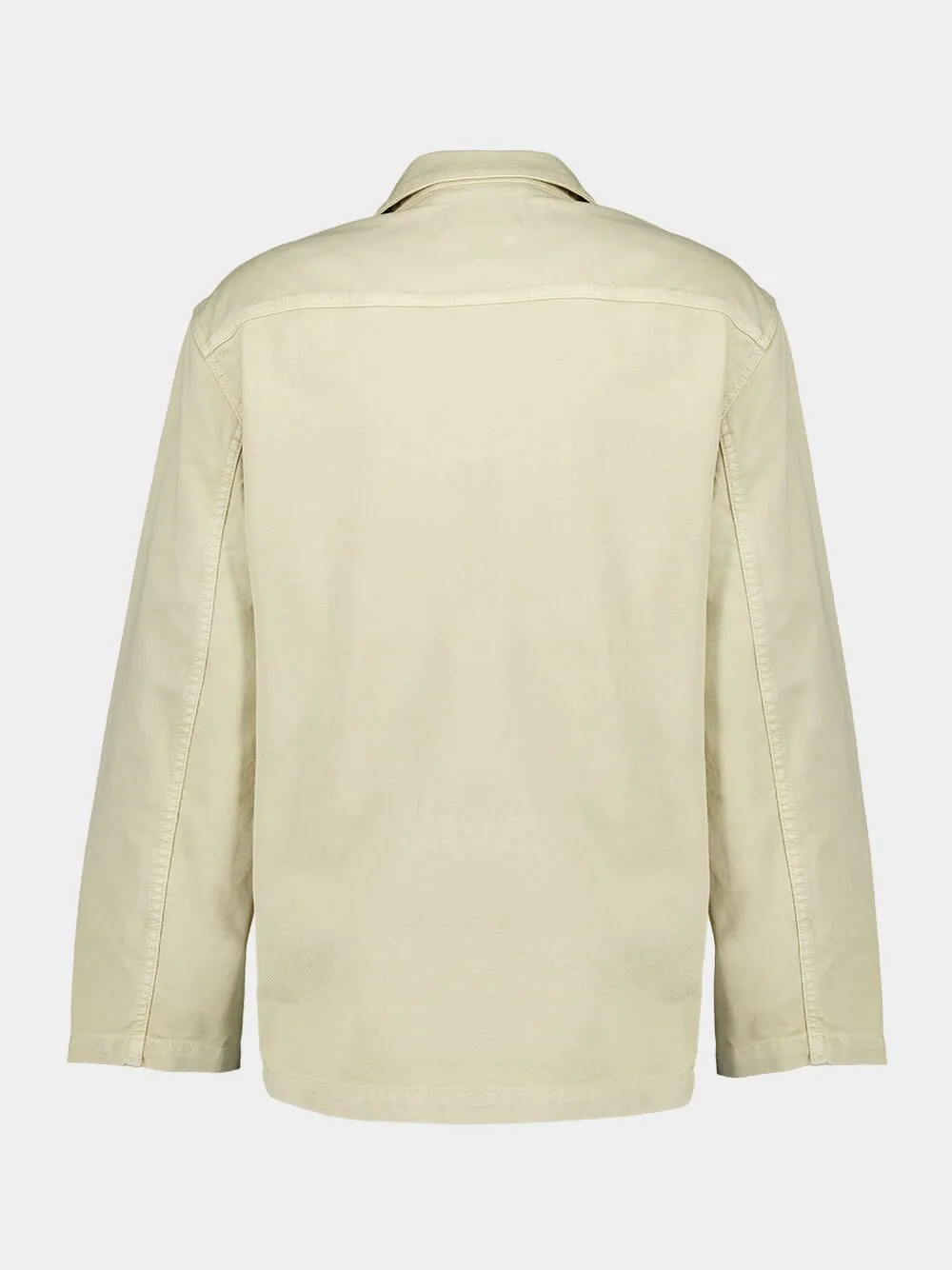 Cream Workwear Denim Blazer