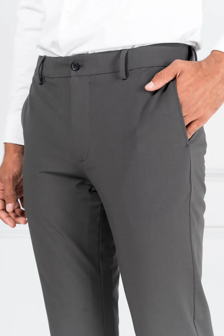 Dark Gray Stretch Dress Pants