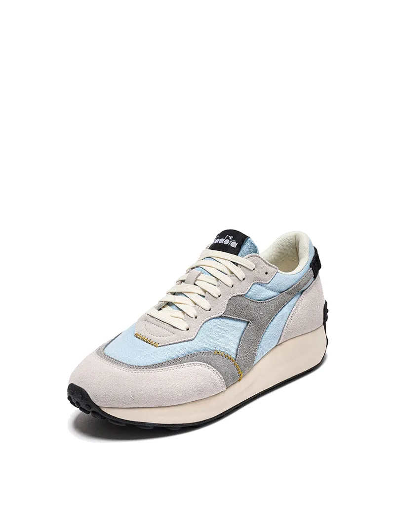 Diadora Women's Race Suede SW Trainer - Dream Blue / Moon Gray