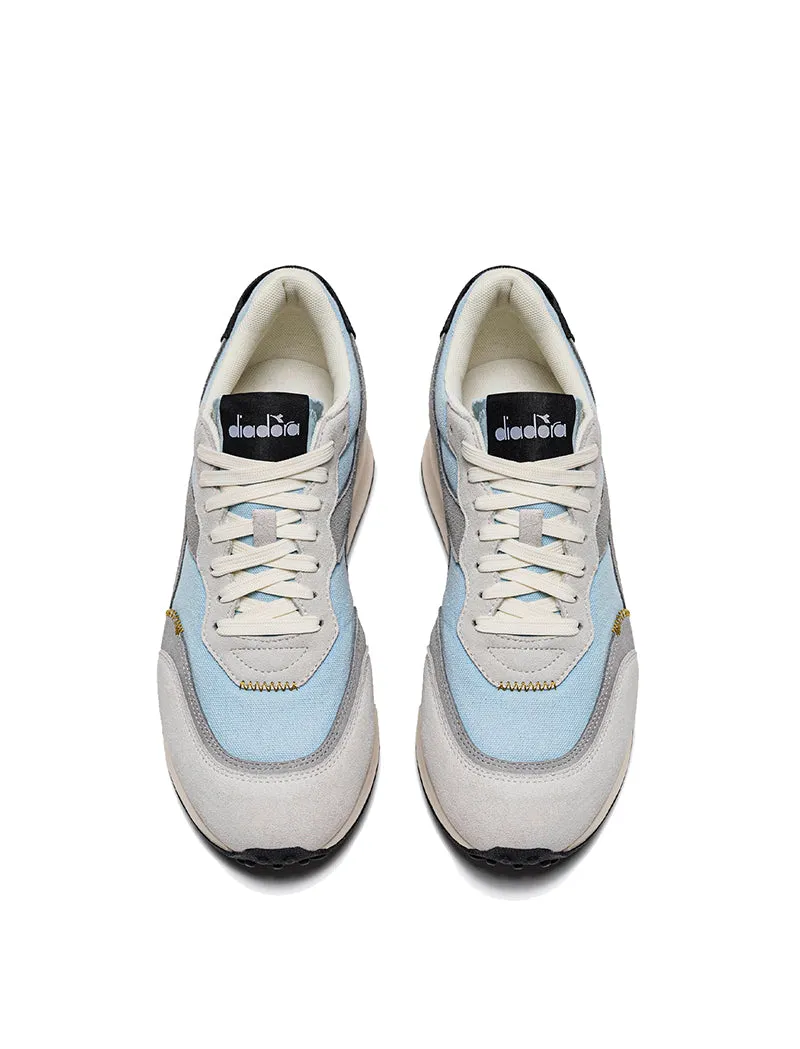 Diadora Women's Race Suede SW Trainer - Dream Blue / Moon Gray