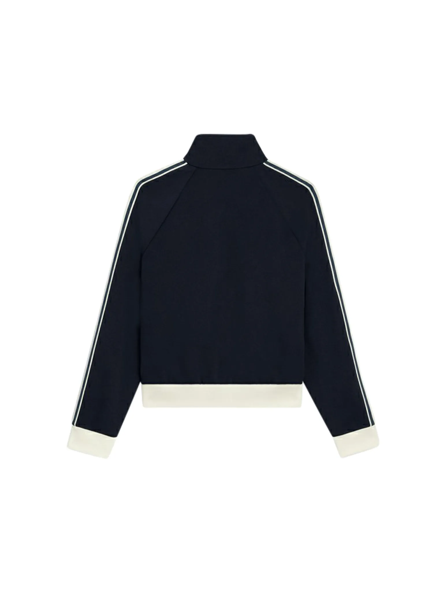 Double Face Jersey Track Jacket - Blue Ancre / Off White.