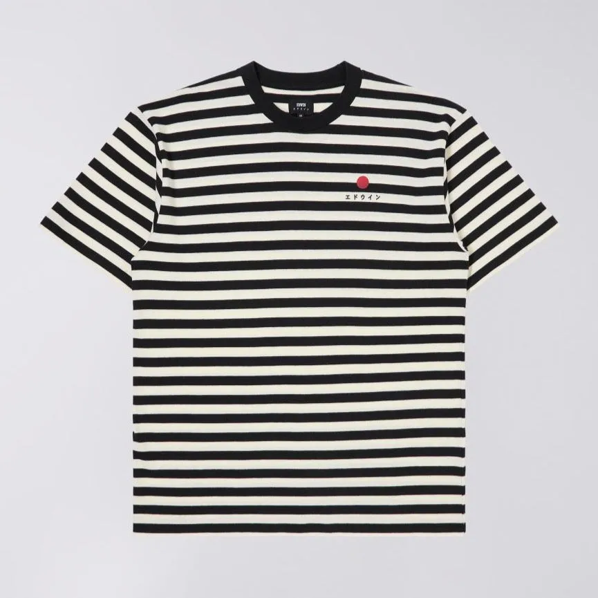 Edwin Striped T-shirt Black/White