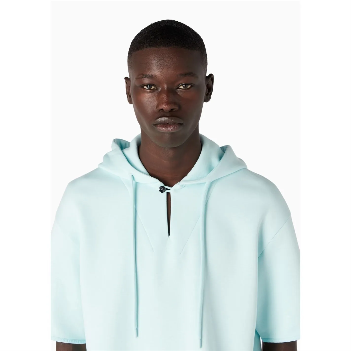 Emporio Armani unisex plain logo hoodies - street style