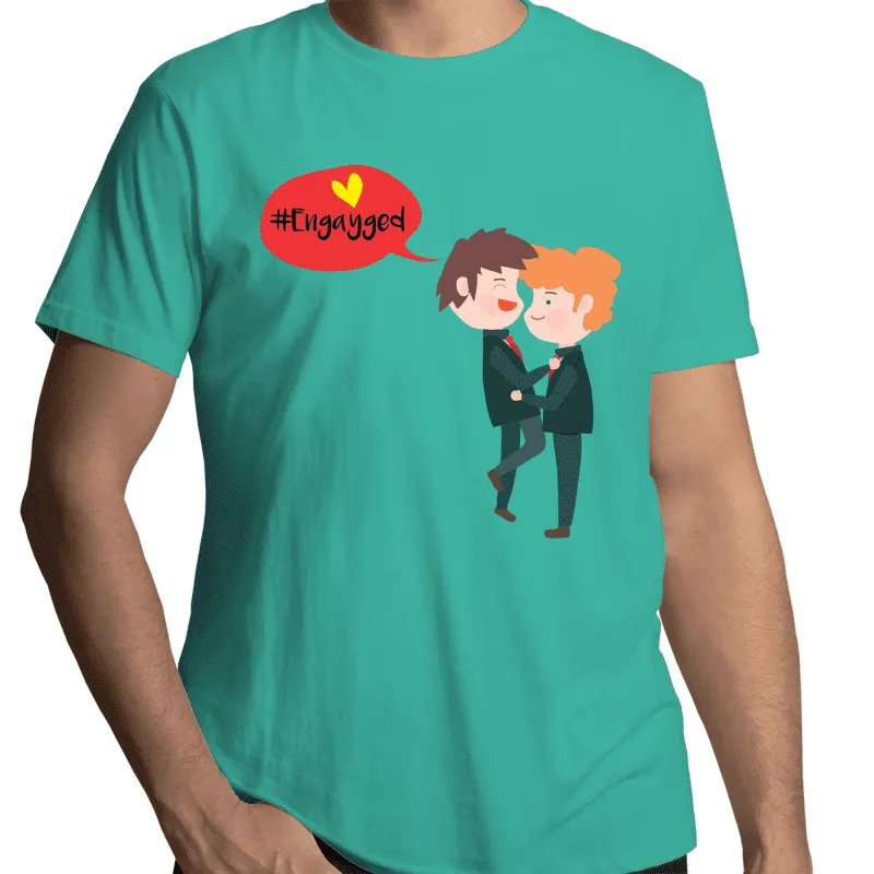 Engagement t-shirt for gay couples (G003)