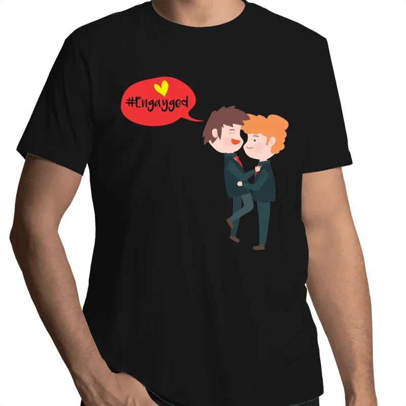 Engagement t-shirt for gay couples (G003)