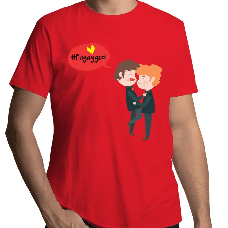 Engagement t-shirt for gay couples (G003)