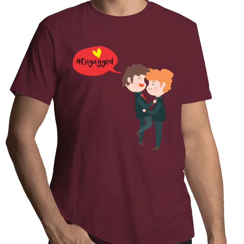 Engagement t-shirt for gay couples (G003)