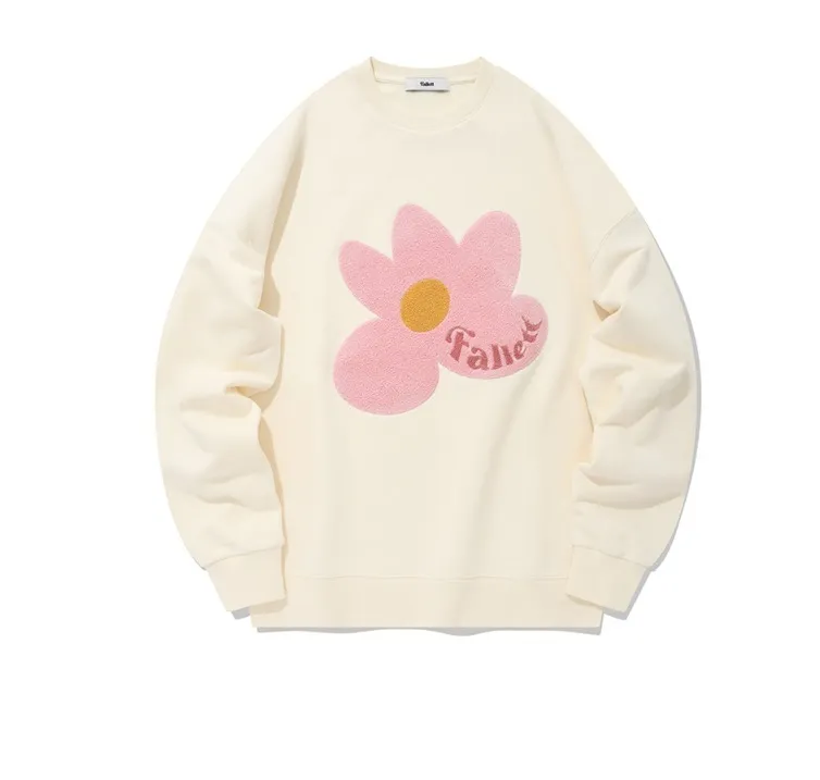 Fallett | Street Style Hoodies & Sweatshirts with Flower Pattern Logo