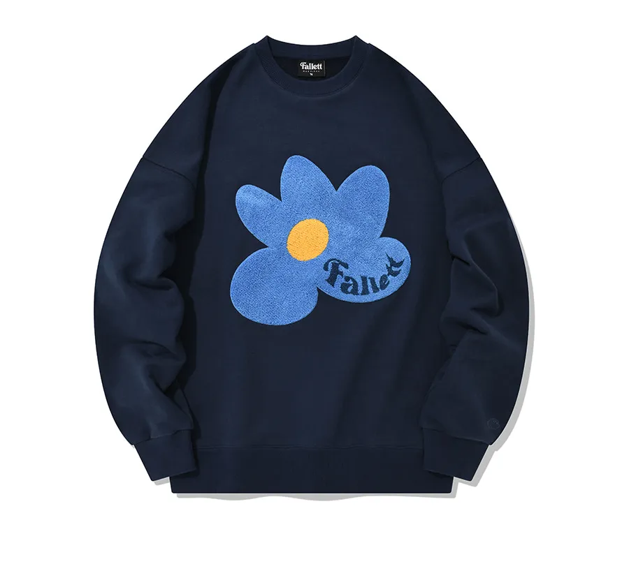 Fallett | Street Style Hoodies & Sweatshirts with Flower Pattern Logo