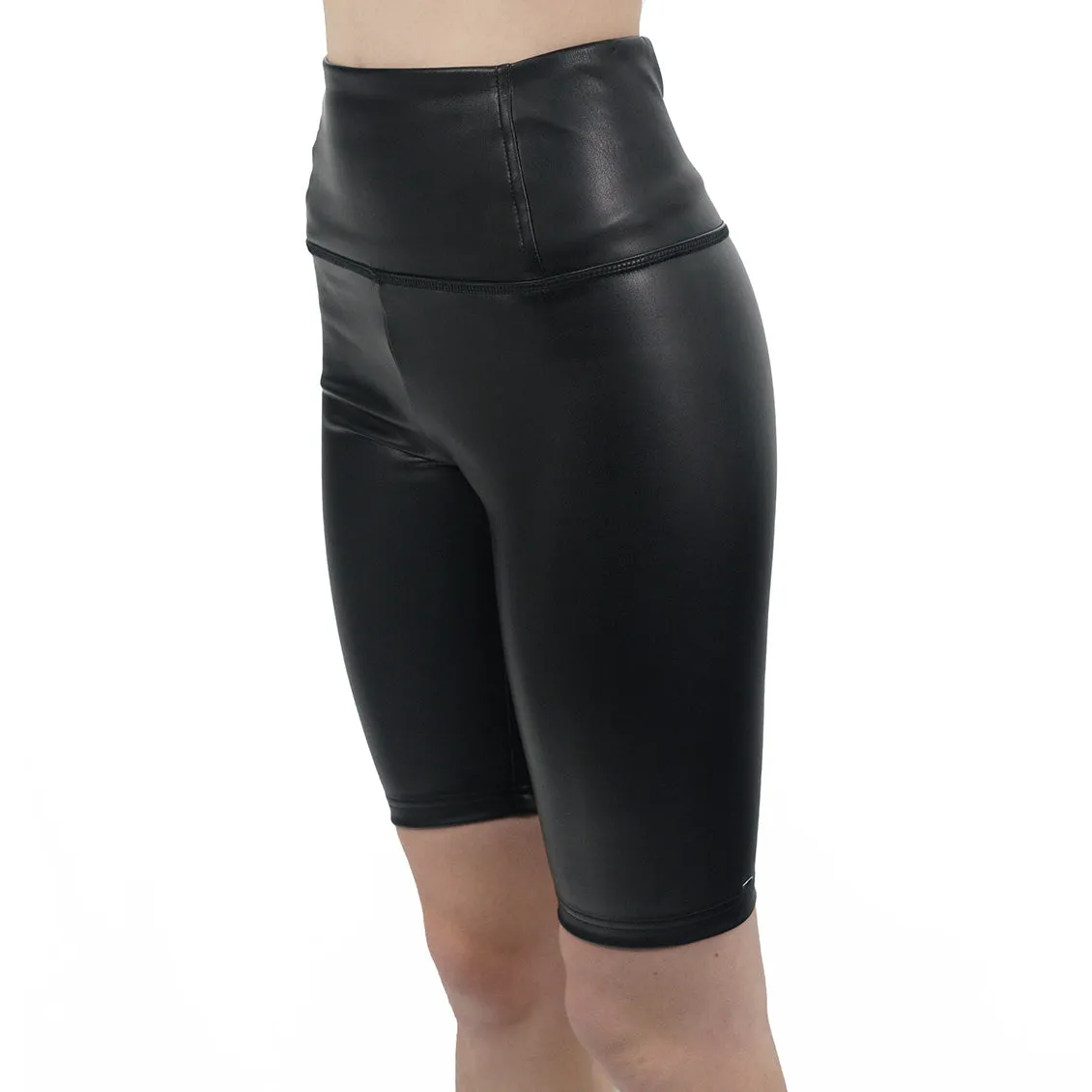 Faux Leather Motorcycle Shorts - Bargain prices on trendy biker shorts made from faux leather. Limited stock available, order no