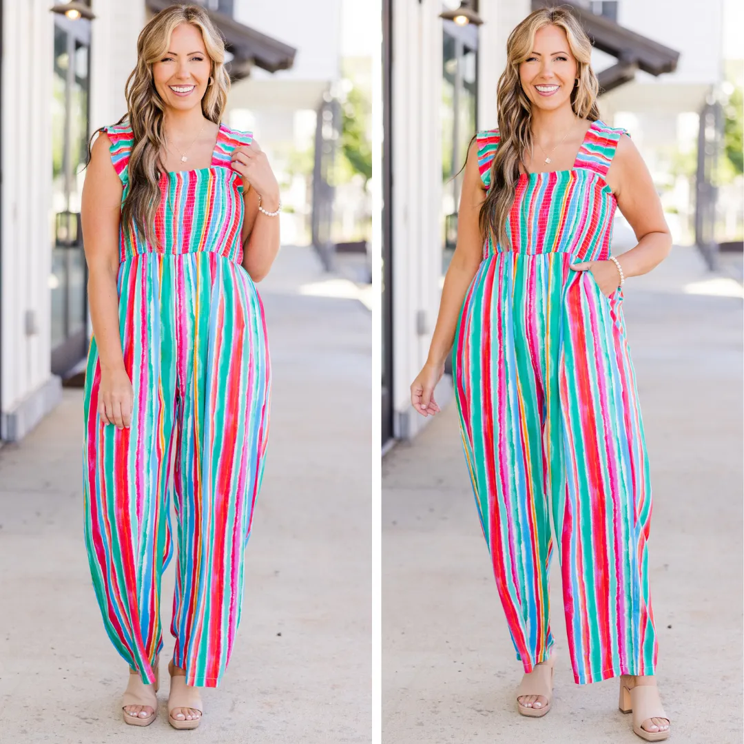 Feature Me Jumpsuit, Multi - Shop Now!