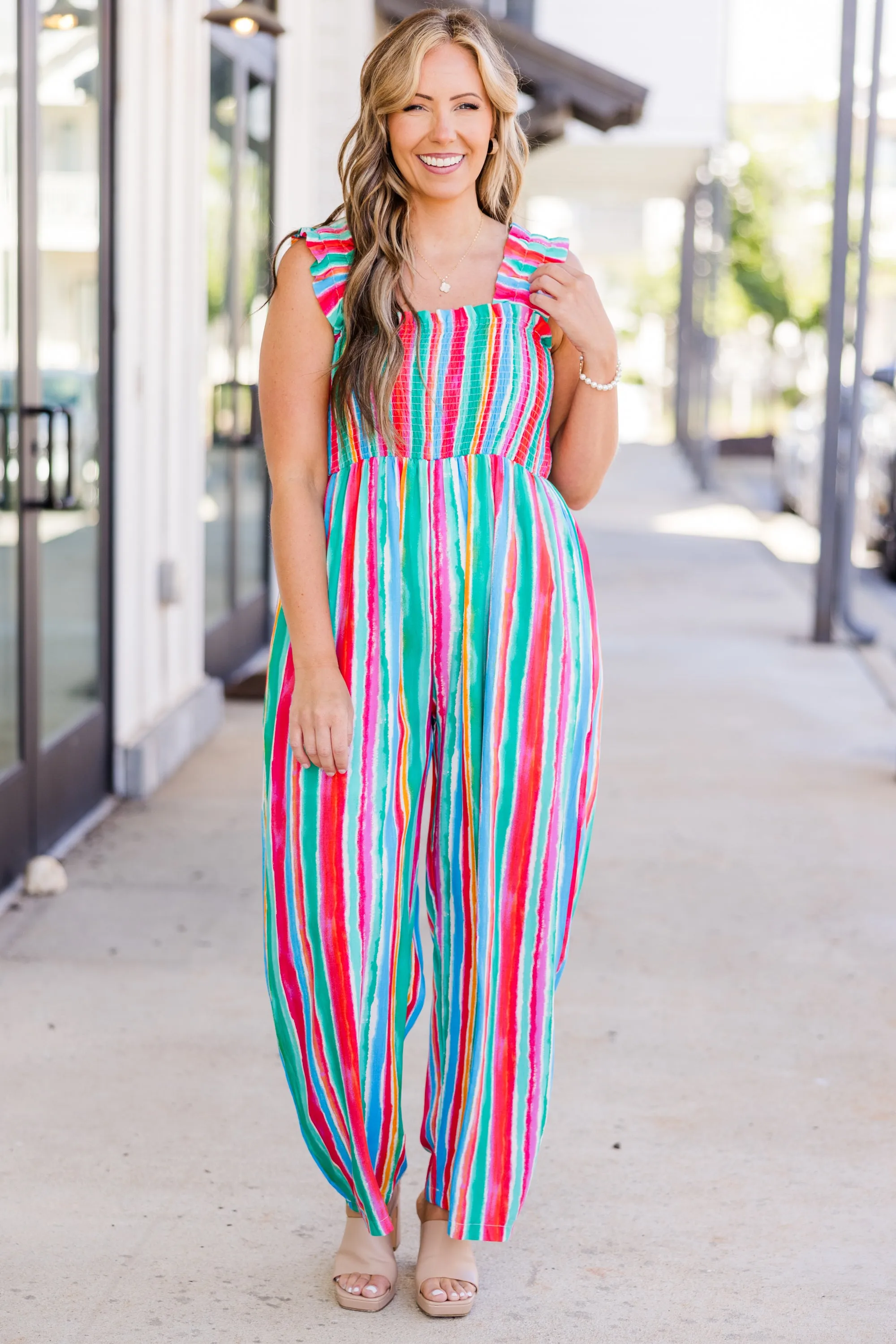 Feature Me Jumpsuit, Multi - Shop Now!