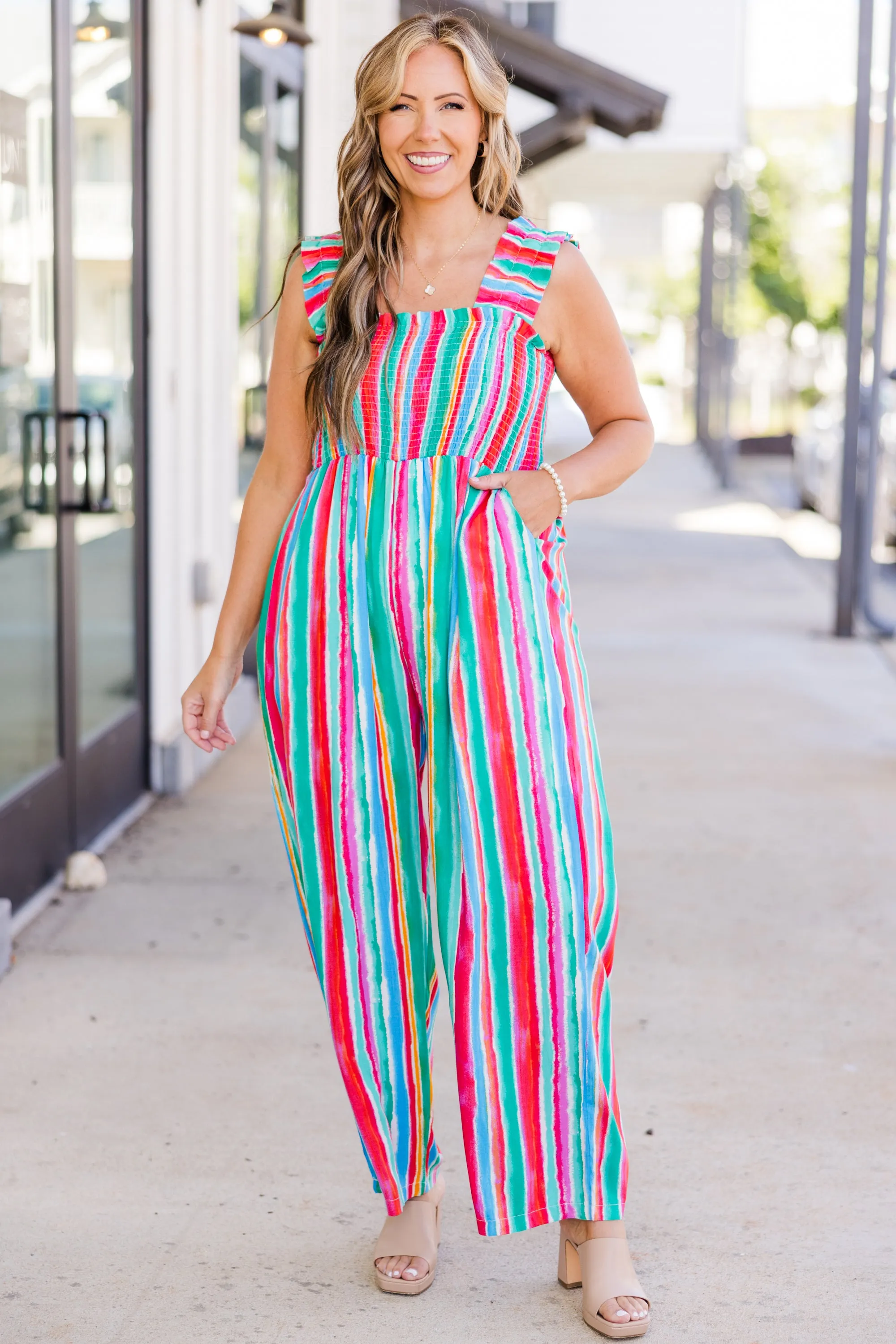 Feature Me Jumpsuit, Multi - Shop Now!