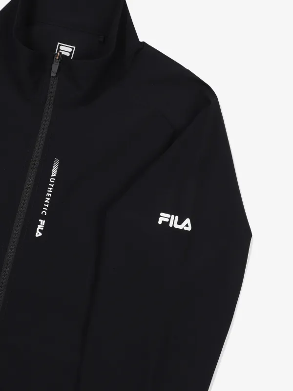 FILA | Nylon Long Sleeve Plain Logo Hoodies - Street Style