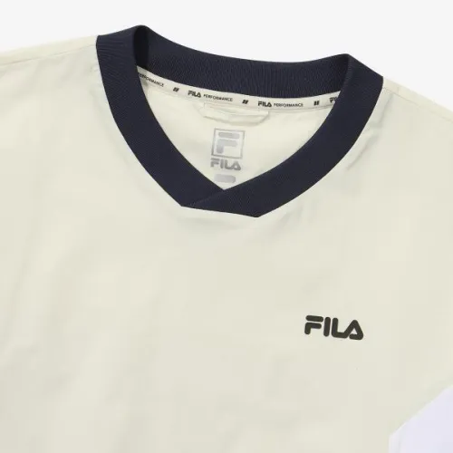 FILA | Unisex Plain Logo Crew Neck Street Style Shirt