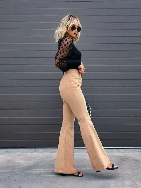 Flared Corduroy Pants