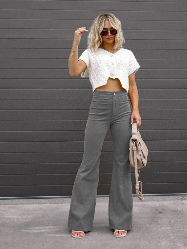 Flared Corduroy Pants