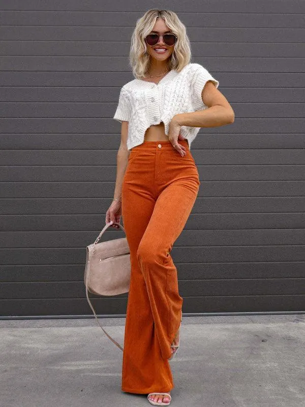 Flared Corduroy Pants