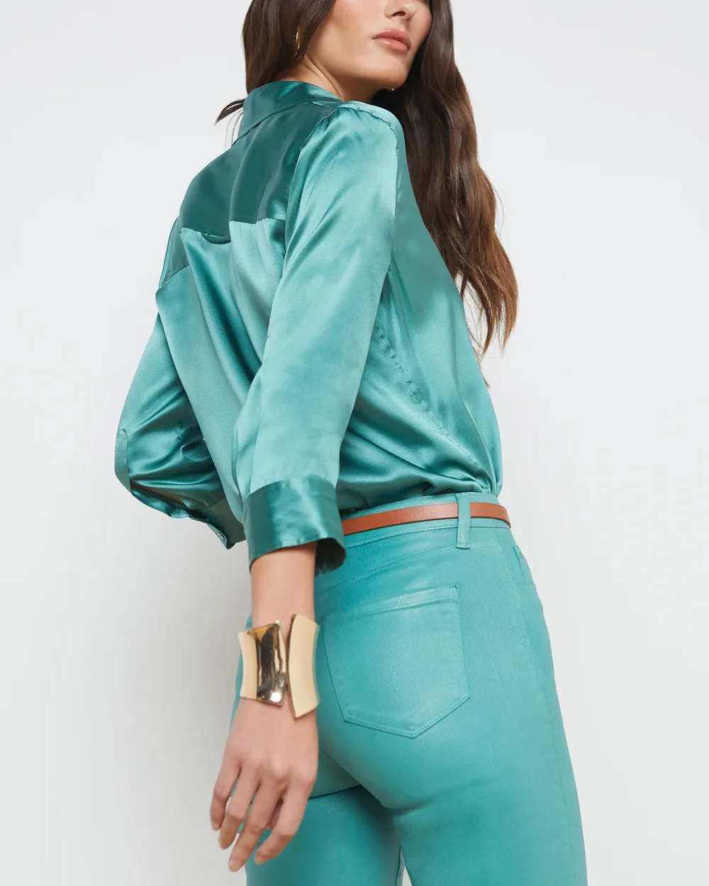 Green Jasper Dani Blouse - Best Deals On Women's Blouses, Shop Now!