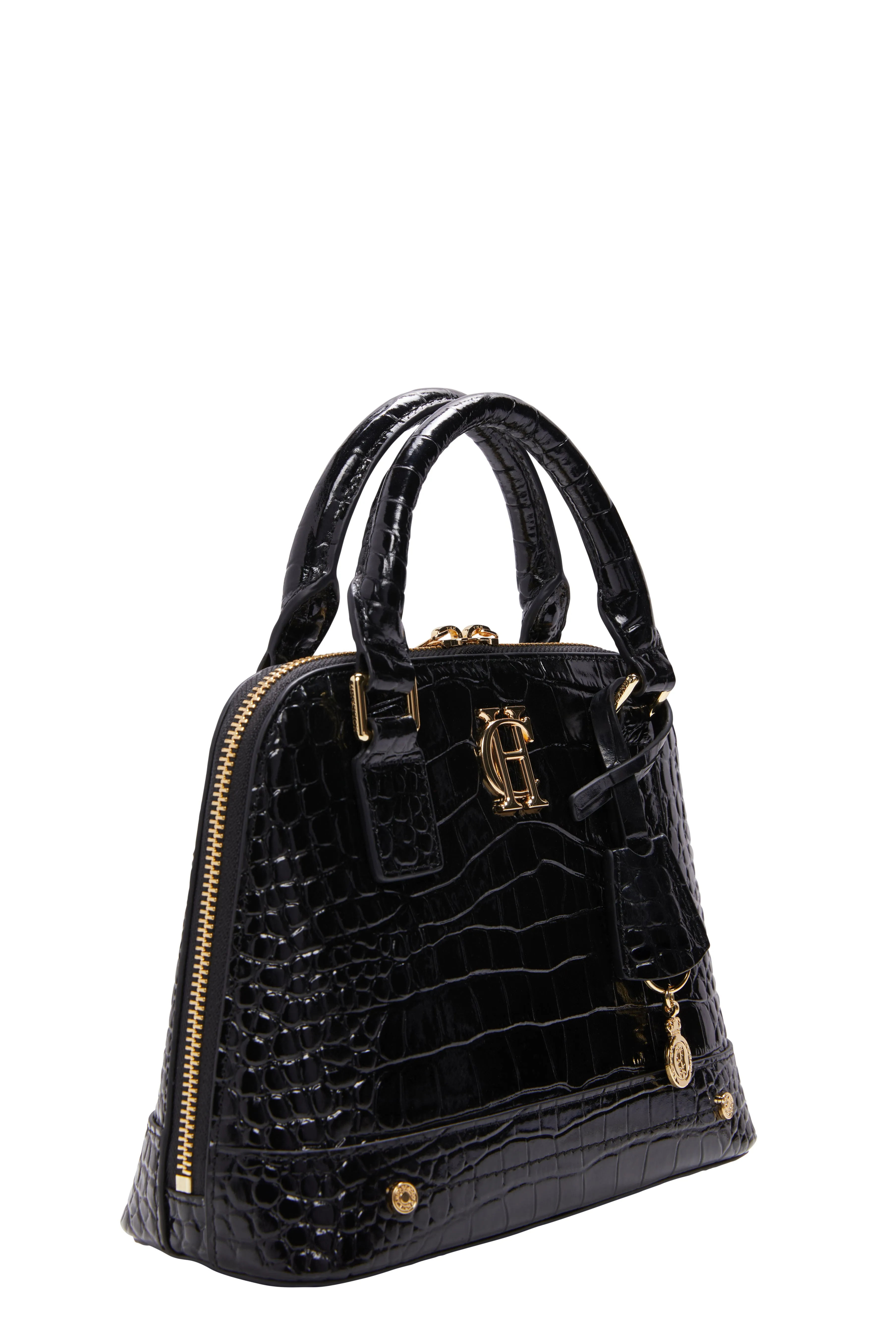 Grovesnor Tote Bag (Black Croc)