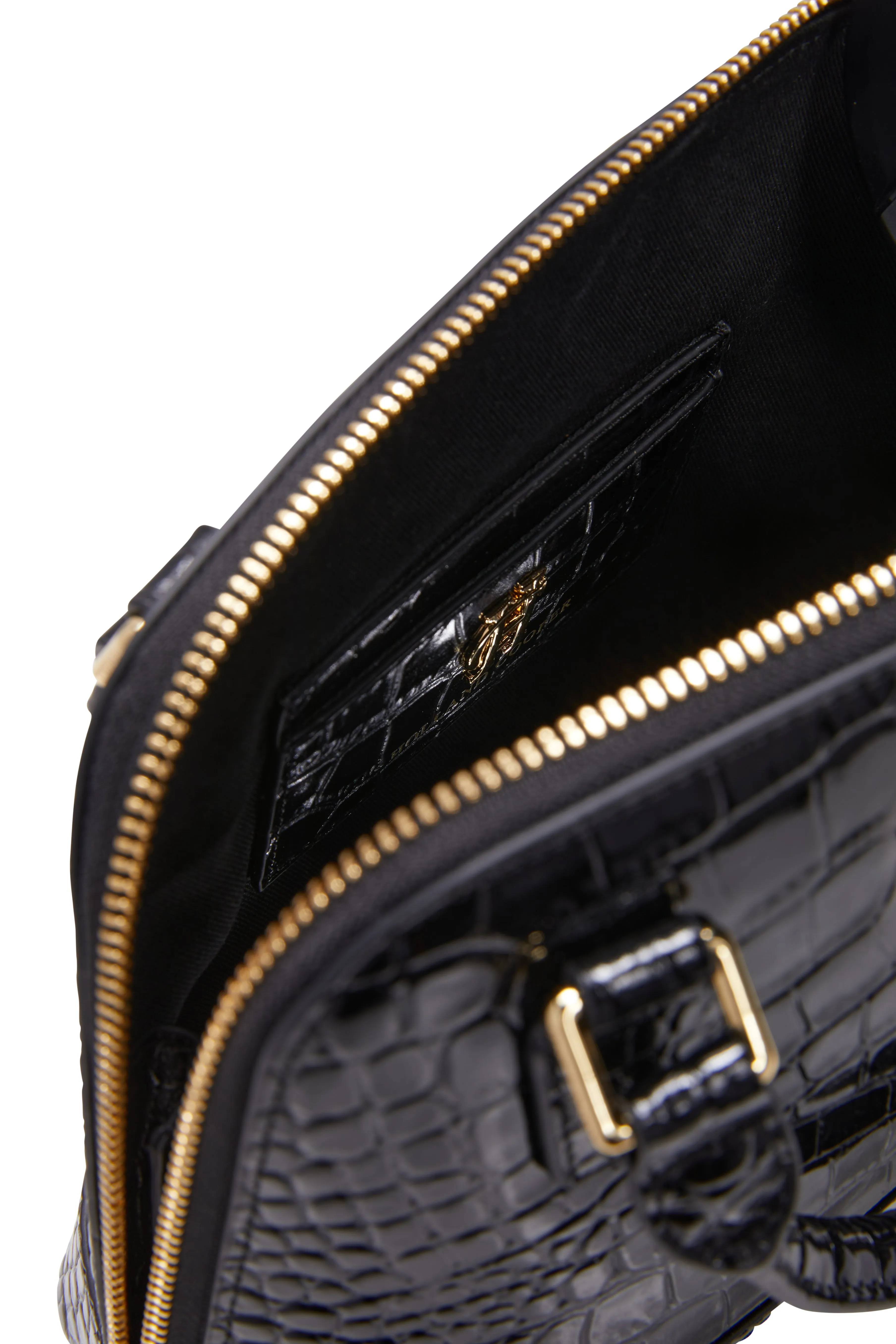 Grovesnor Tote Bag (Black Croc)