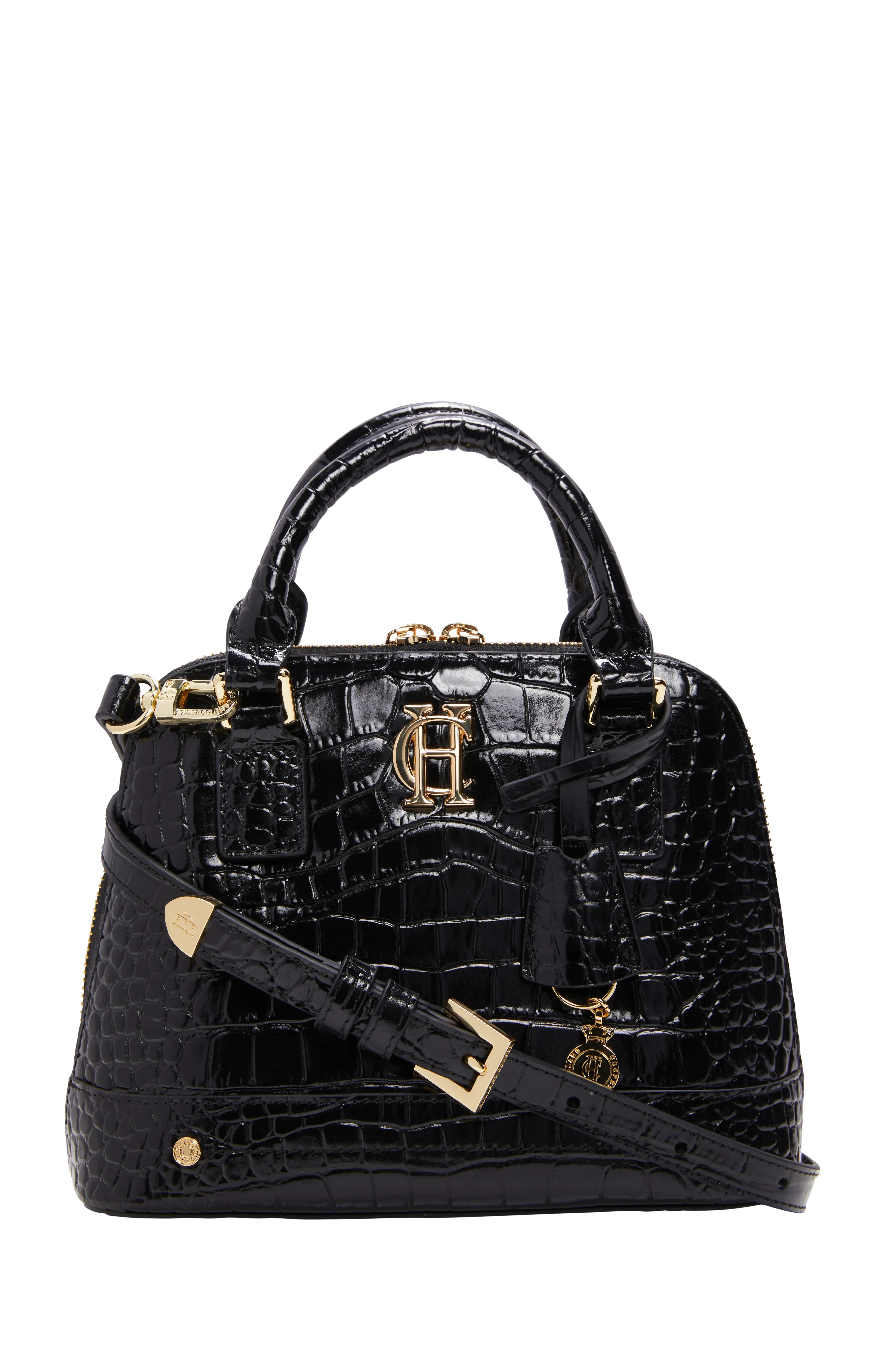 Grovesnor Tote Bag (Black Croc)