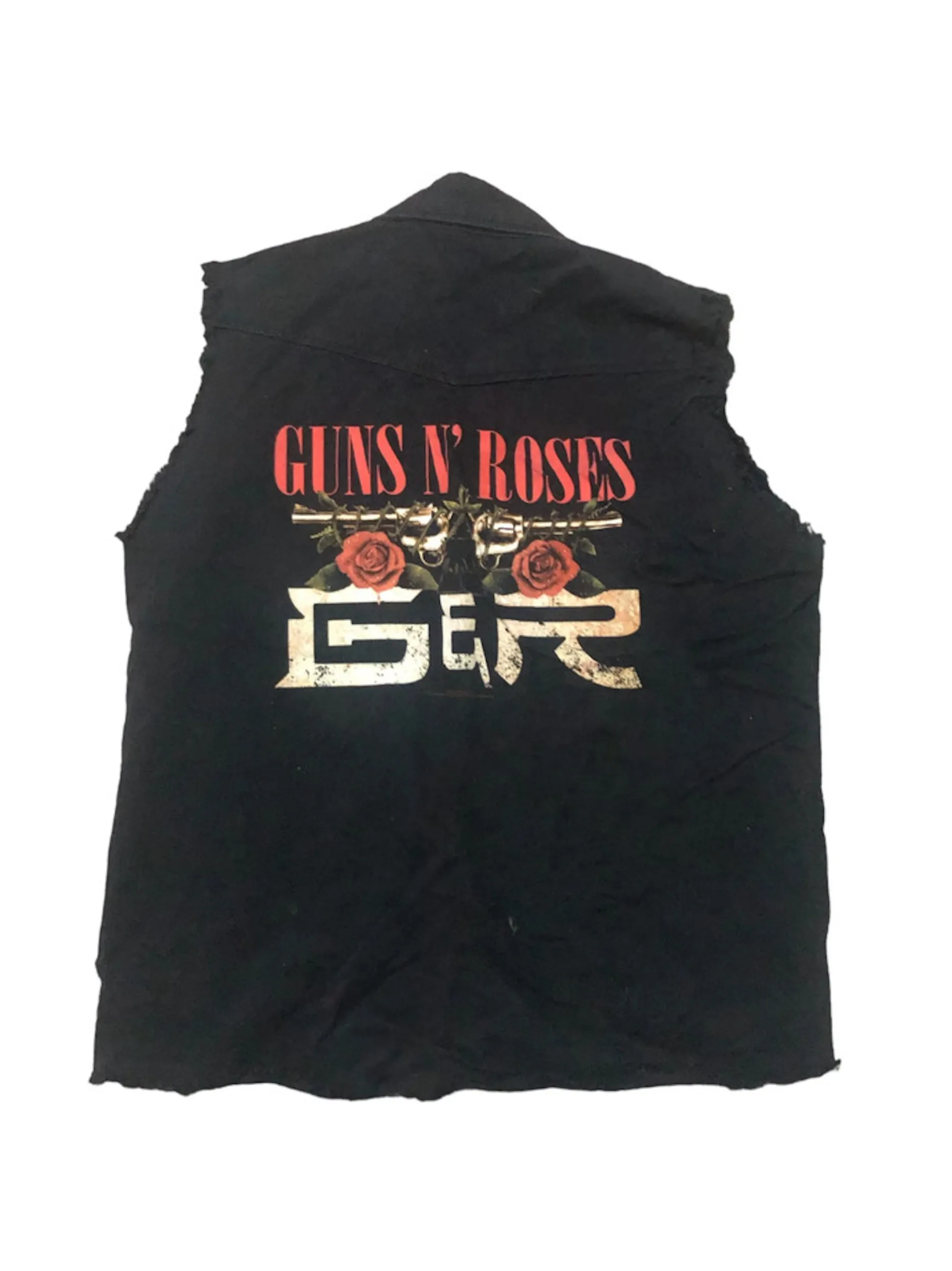 Guns N Roses Unisex Black Sleeveless Jacket - XL, Brand New