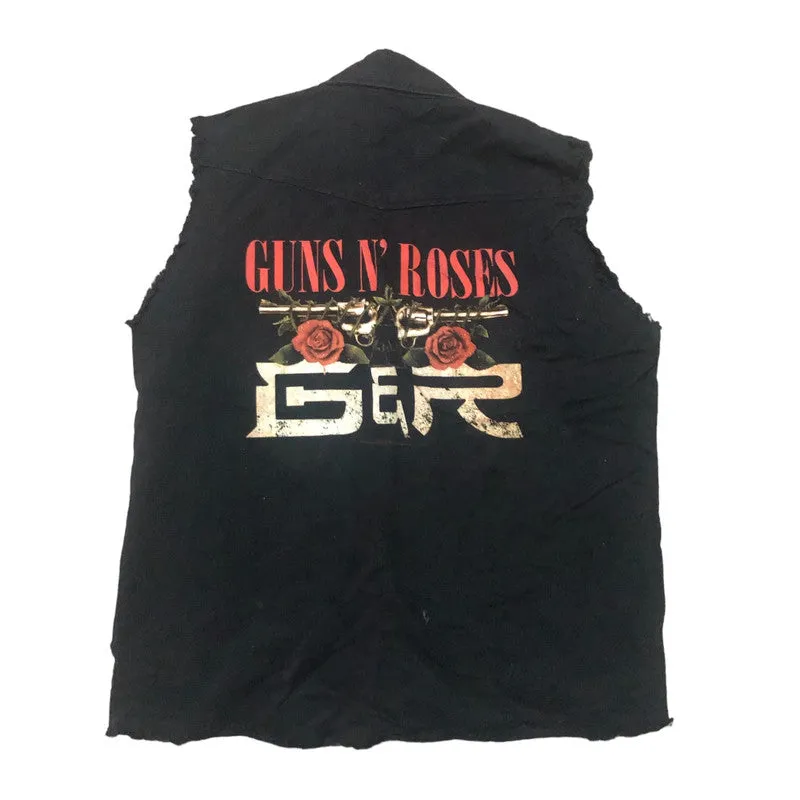 Guns N Roses Unisex Black Sleeveless Jacket - XL, Brand New