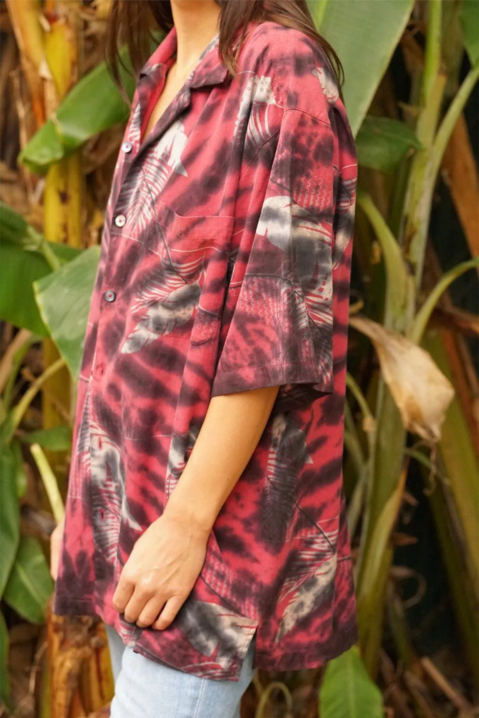 Hawaiian Kai Shirt Onyx Tie Dye