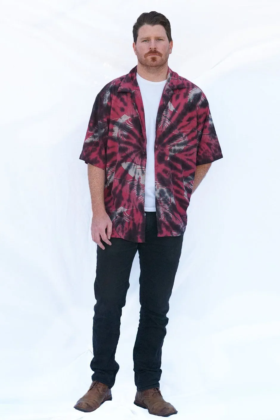 Hawaiian Kai Shirt Onyx Tie Dye