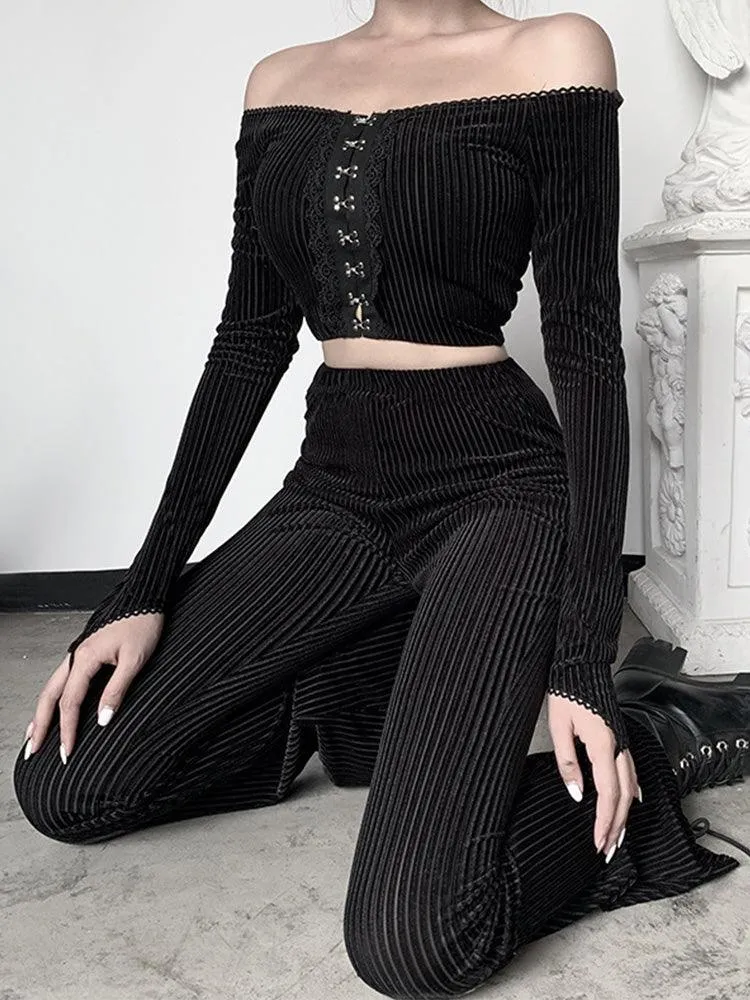 High Waist Dark AltGoth Pants