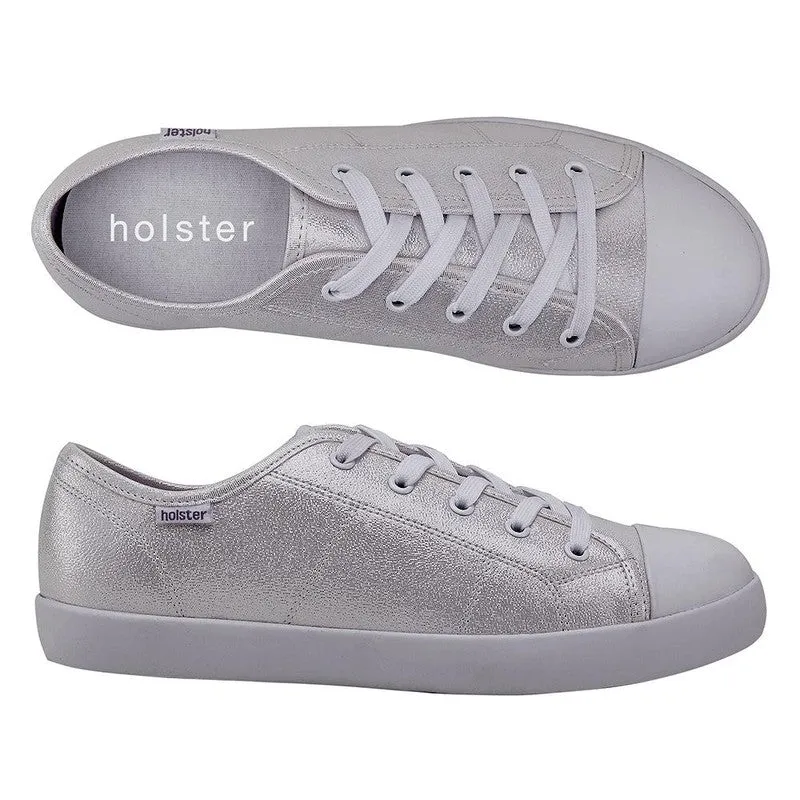 Holster Piper Lace Sneaker with Toe Cap - Pearl