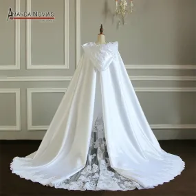 Hot Satin Lace Wedding Jacket Hat Cape Sale