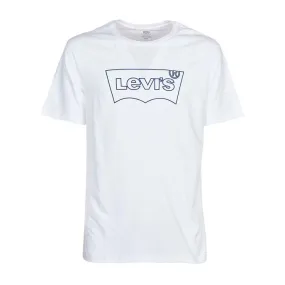 Housemark white t-shirt with logo outline for men