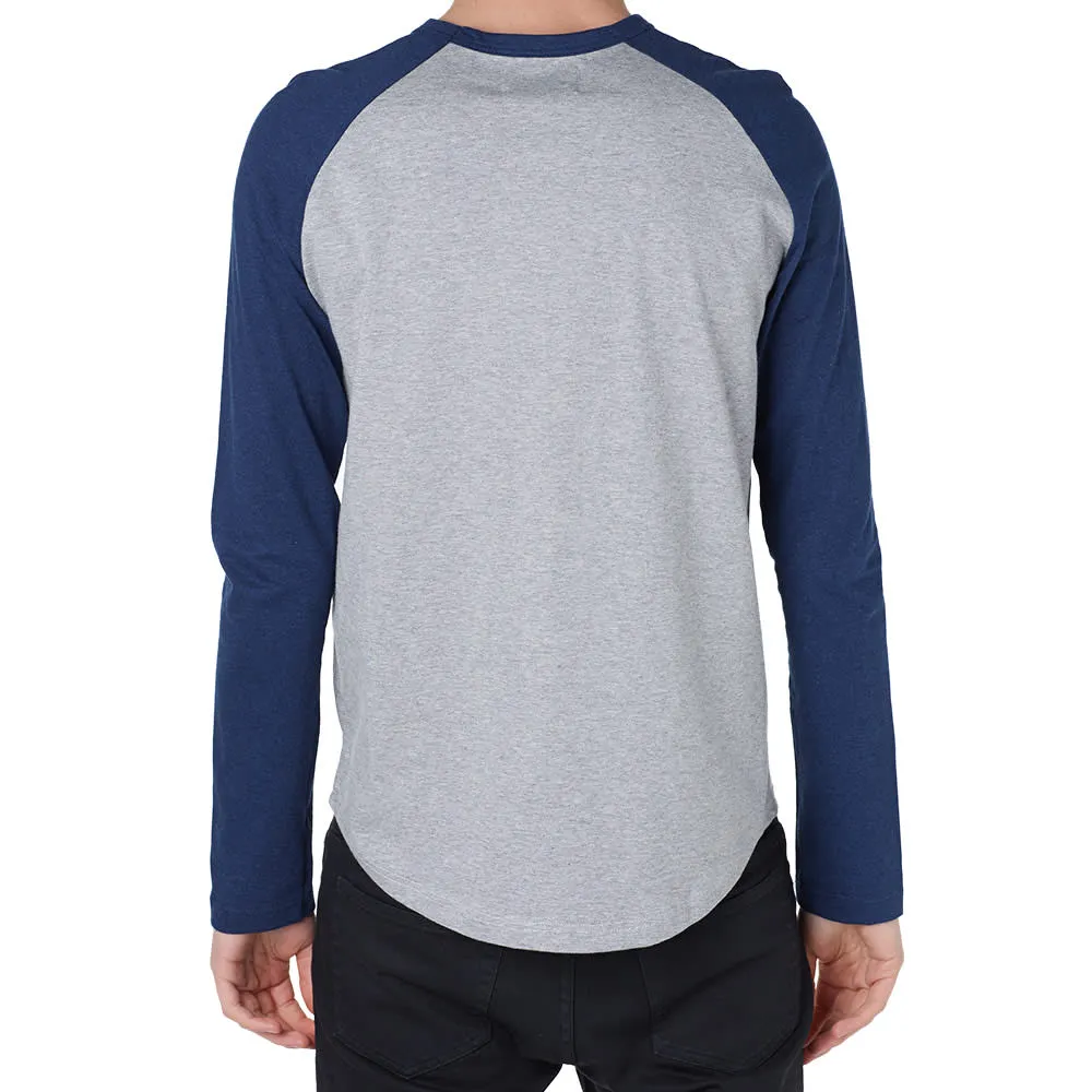 Howlin' Jules Baseball TeeMid Grey & Navy