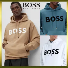 Hugo Boss unisex hoodies - long sleeves, sweat street style, cotton fabric, logo design.