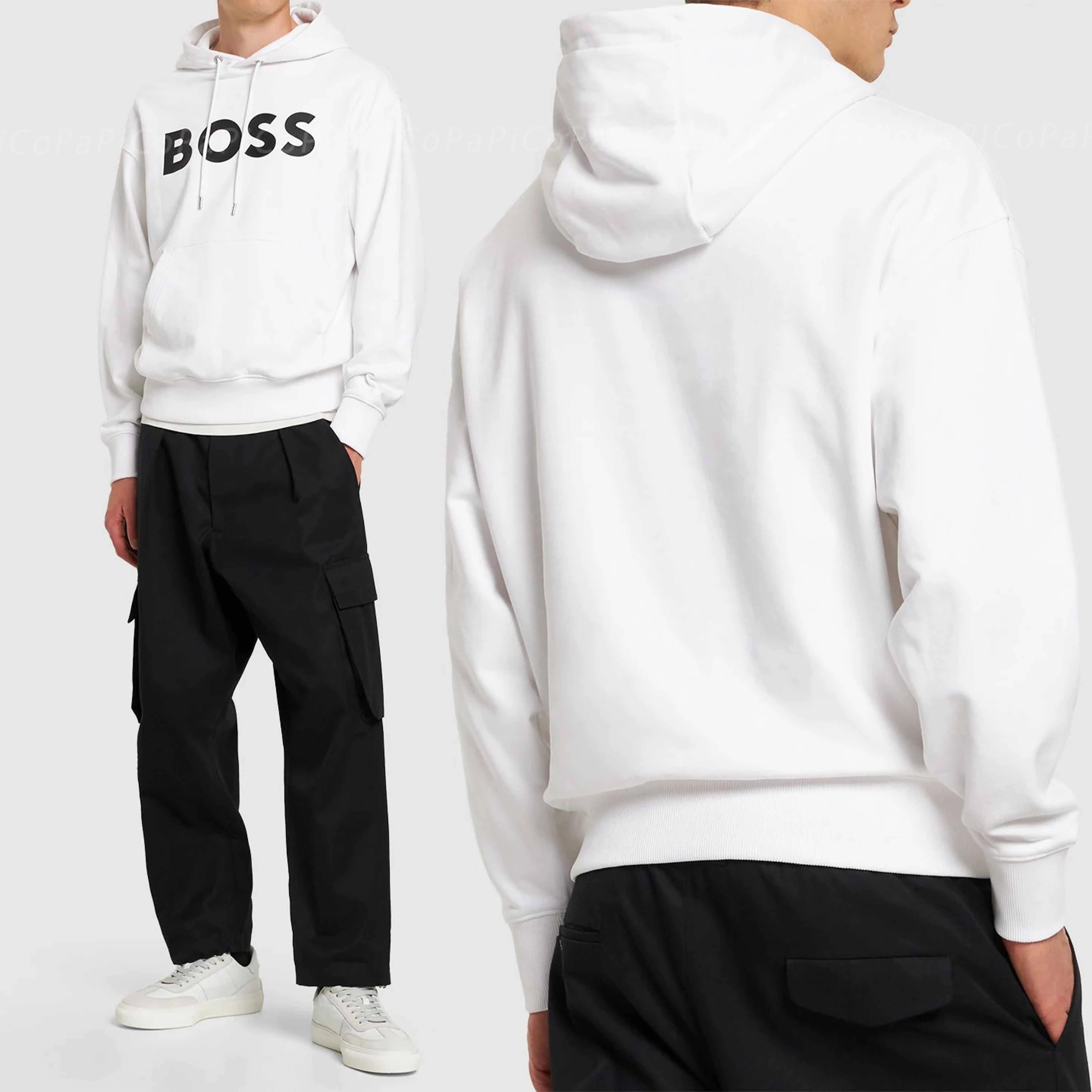 Hugo Boss unisex hoodies - long sleeves, sweat street style, cotton fabric, logo design.