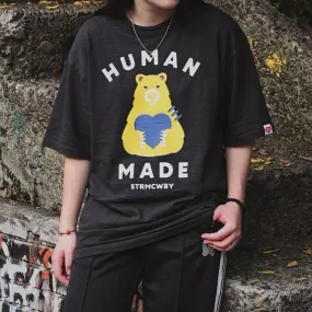 Human Made Bear Heart Tee Black