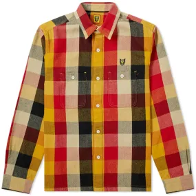 Human Made Check ShirtYellow, Red & Black