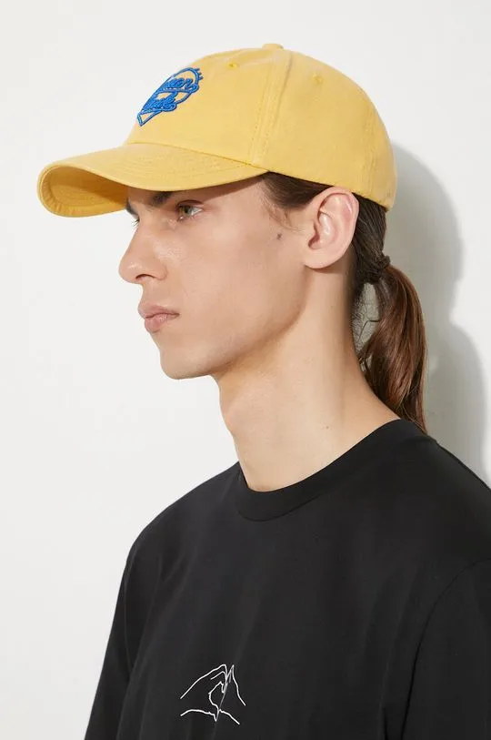 Human Made cotton baseball cap 6 Panel Cap yellow color HM27GD011