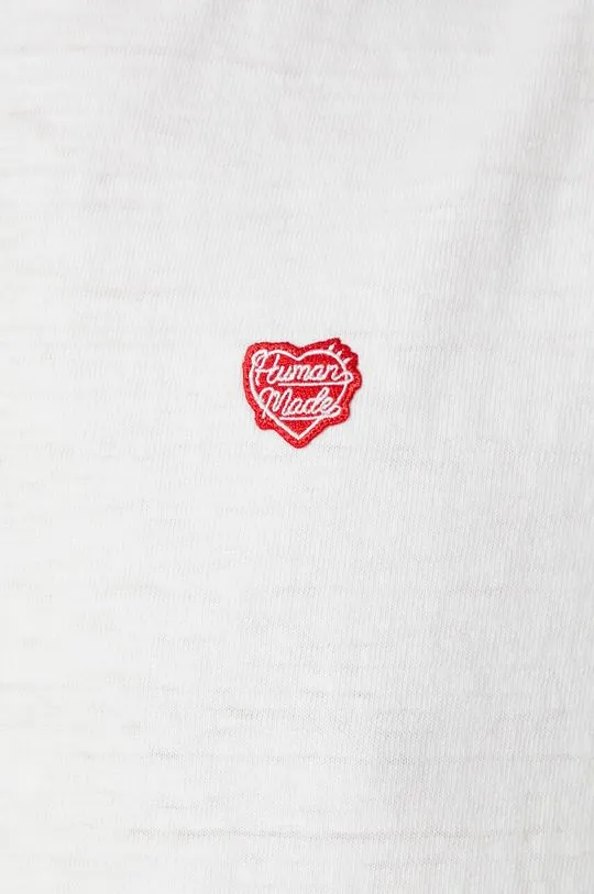 Human Made cotton t-shirt Heart Badge men’s white color HM27CS002