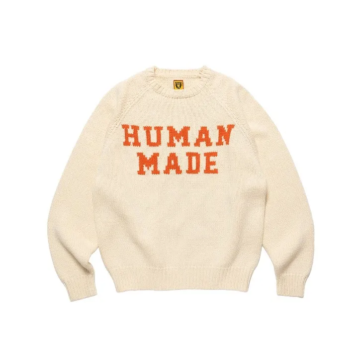 HUMAN MADE  |Crew Neck Casual Style Unisex Rib Blended Fabrics