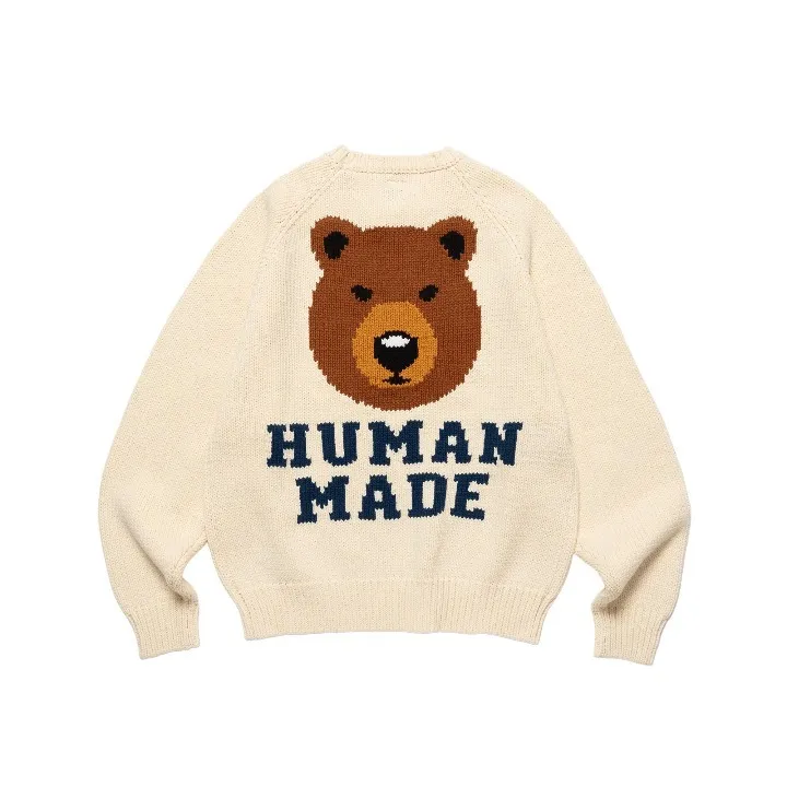 HUMAN MADE  |Crew Neck Casual Style Unisex Rib Blended Fabrics